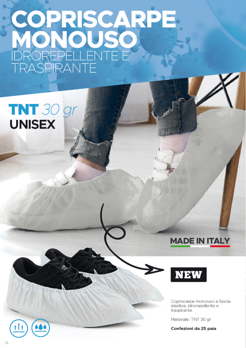 Copriscarpe tnt